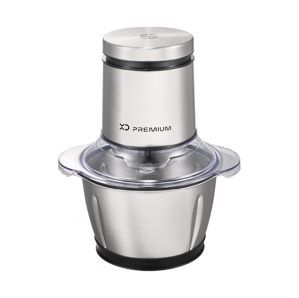 XD Premium XDLP5440 tritaverdure elettrico 1,2 L 600 W Nero, Acciaio inox, Trasparente