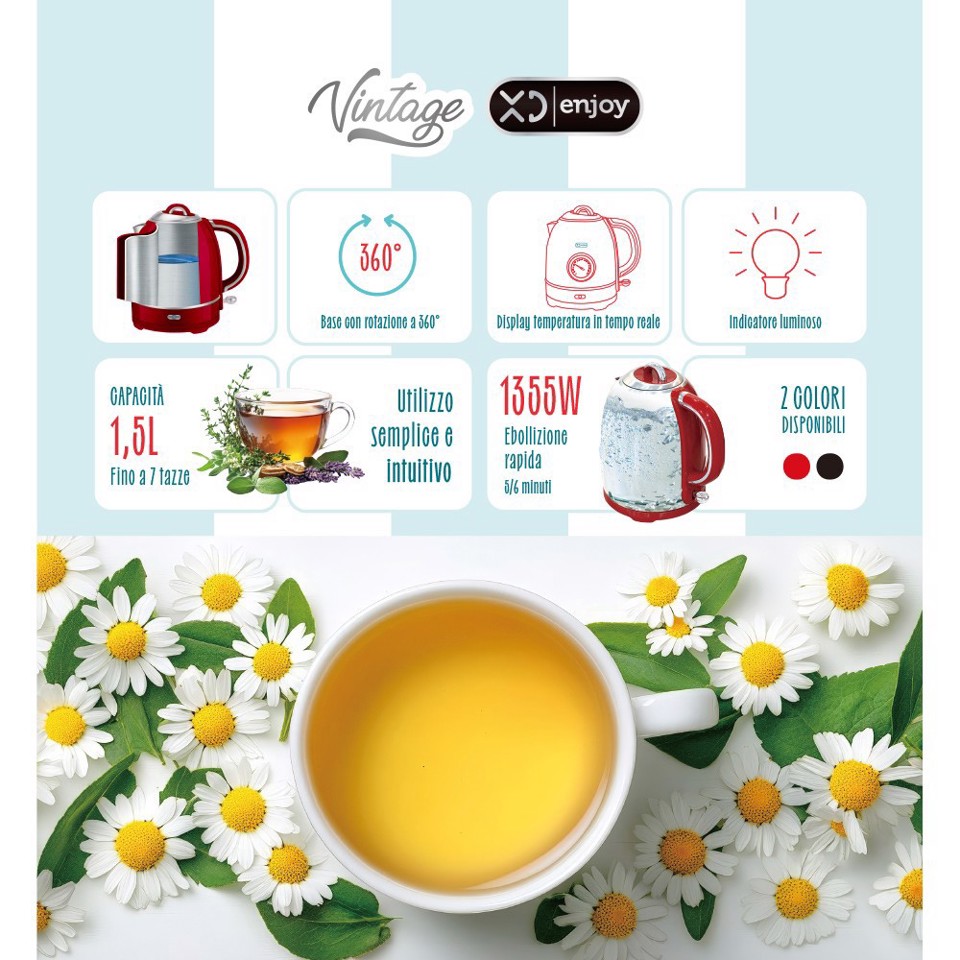 XD Vintage Bollitore Elettrico