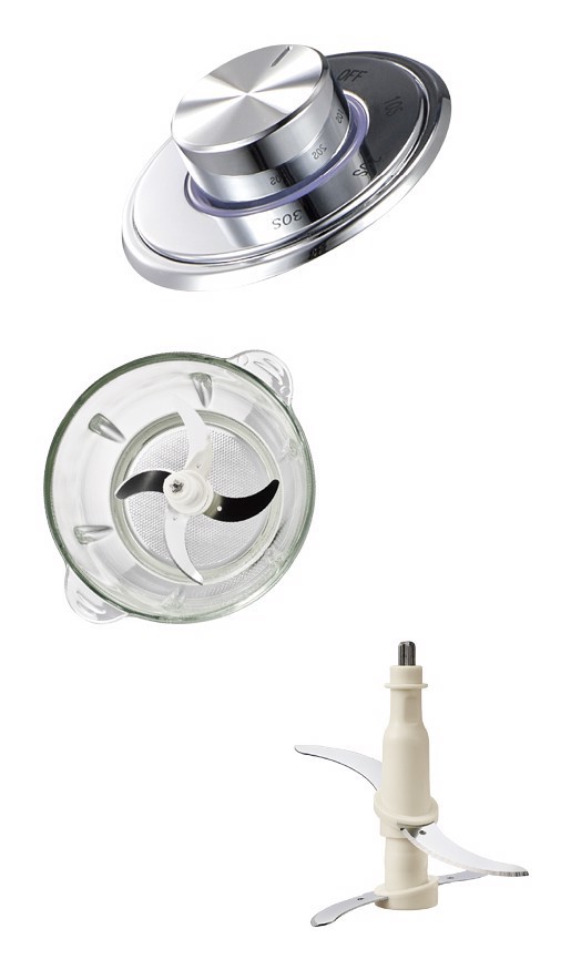 XD Vintage XDLP2030 tritaverdure elettrico 2 L 300 W Crema, Argento