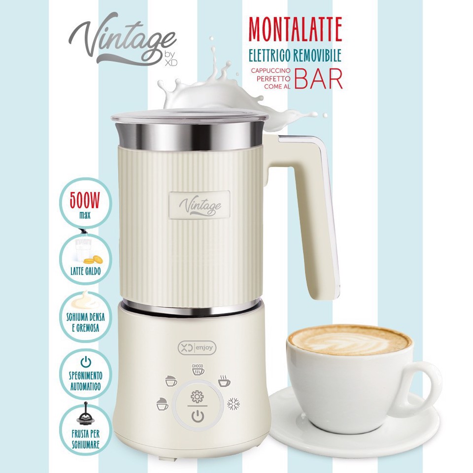 XD Vintage XDMF22VTG montalatte e scaldalatte Crema
