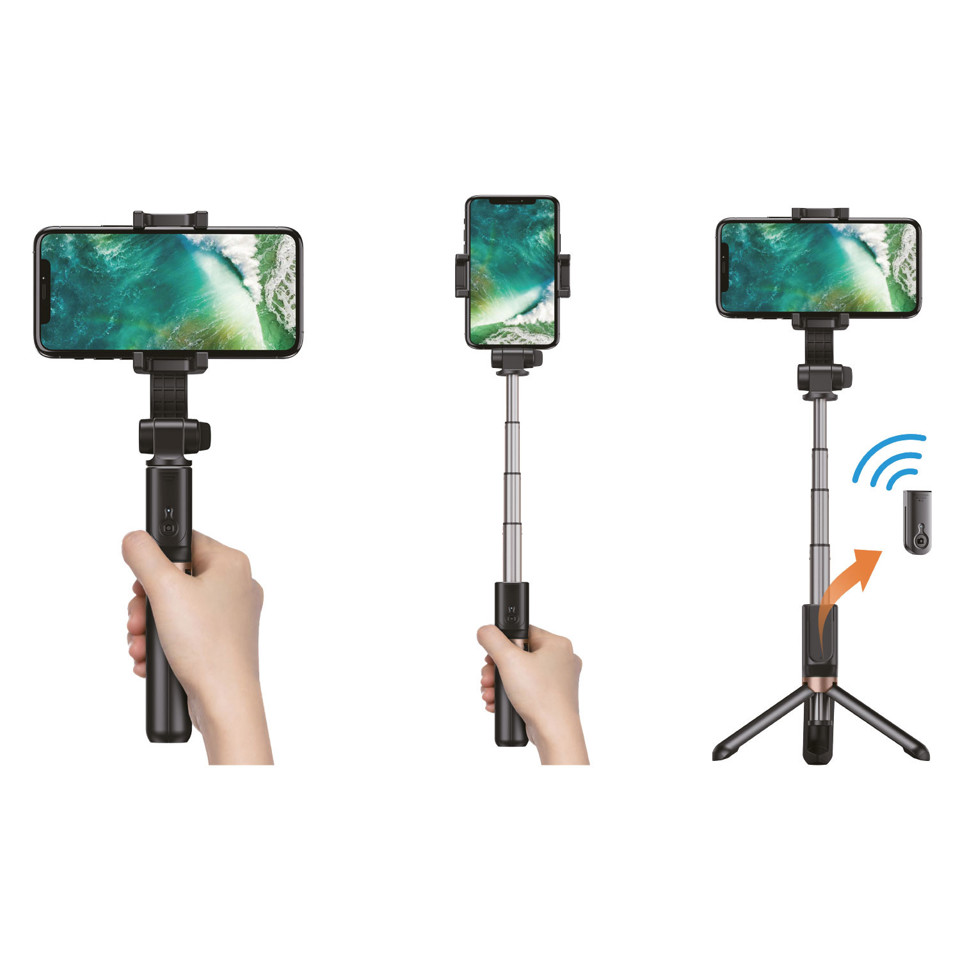 XD Enjoy XDAPLGIMBAL stabilizzatore per macchina fotografica Stabilizzatore per fotocamera per smartphone Nero
