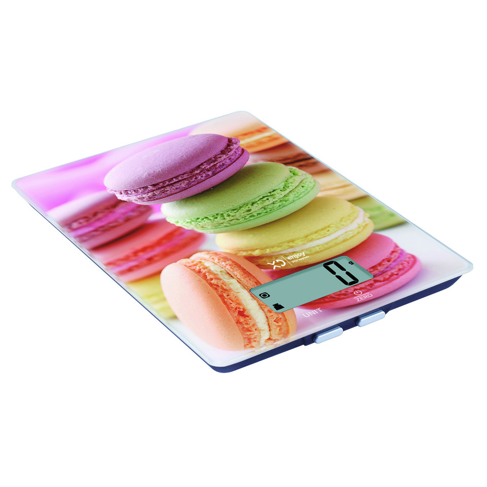 XD Enjoy XDCAM9332K bilancia da cucina Multicolore Superficie piana Rettangolo Bilancia da cucina elettronica