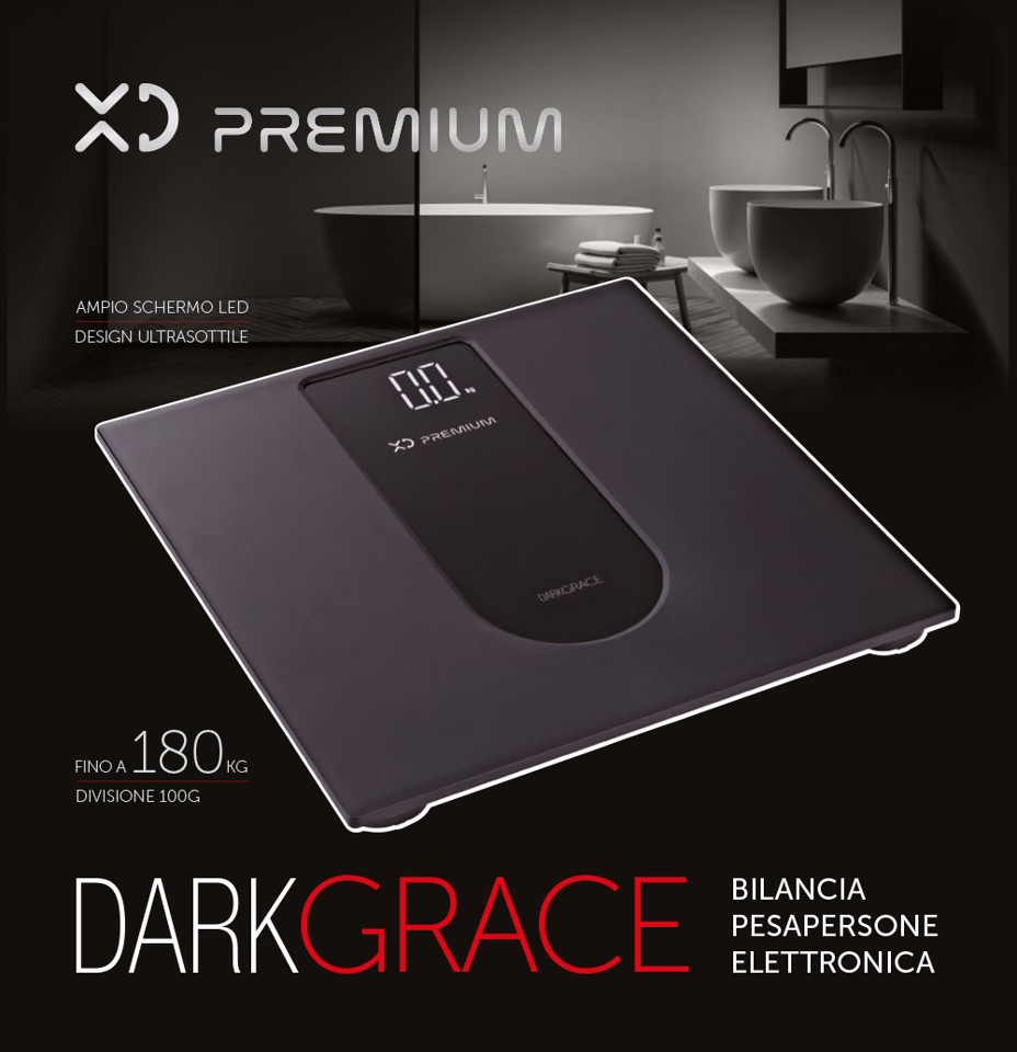 XD Enjoy XDCAM9495P bilance pesapersone Quadrato Nero Bilancia pesapersone elettronica