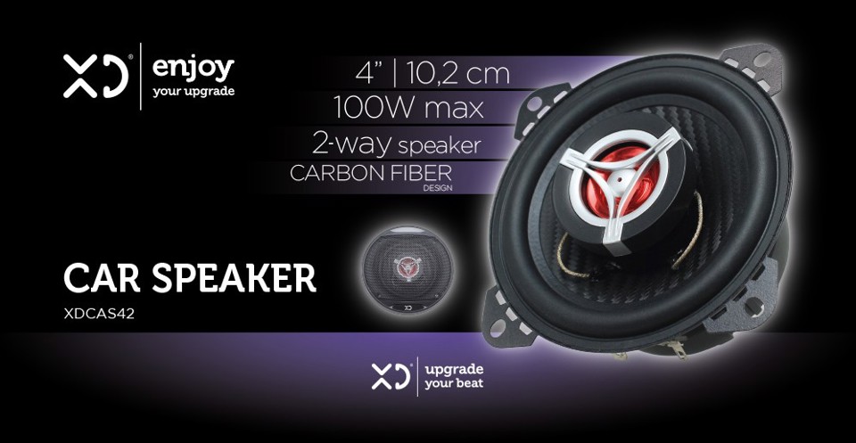XD Enjoy XDCAS42 altoparlante auto Rotondo 2-vie 100 W 1 pz