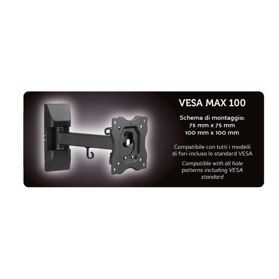 XD Enjoy XDCIM11S Supporto TV a parete 71,1 cm (28") Nero