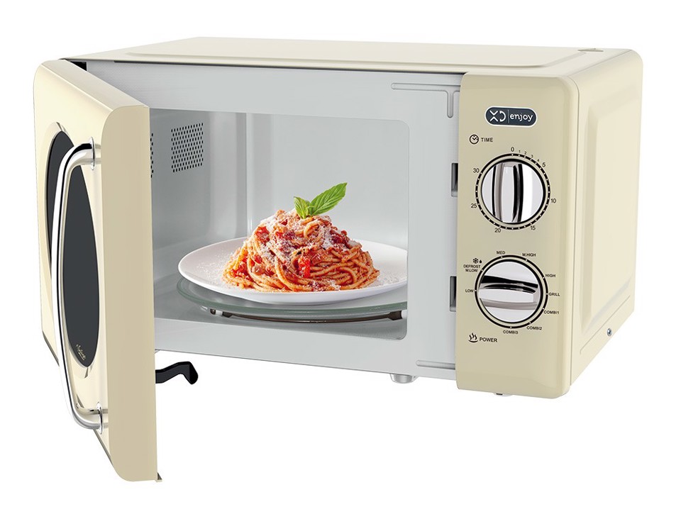 XD Enjoy XDDWMX20 forno a microonde Superficie piana Microonde con grill 20 L 700 W Avorio Vintage