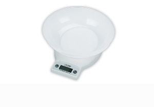 XD Enjoy XDEC303R bilancia da cucina Bianco Superficie piana Rotondo Bilancia da cucina elettronica