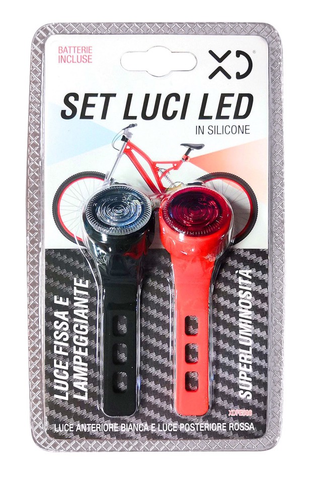 XD Enjoy XDFE586 illuminazione bicicletta Illuminazione posteriore + Illuminazione anteriore (set) LED