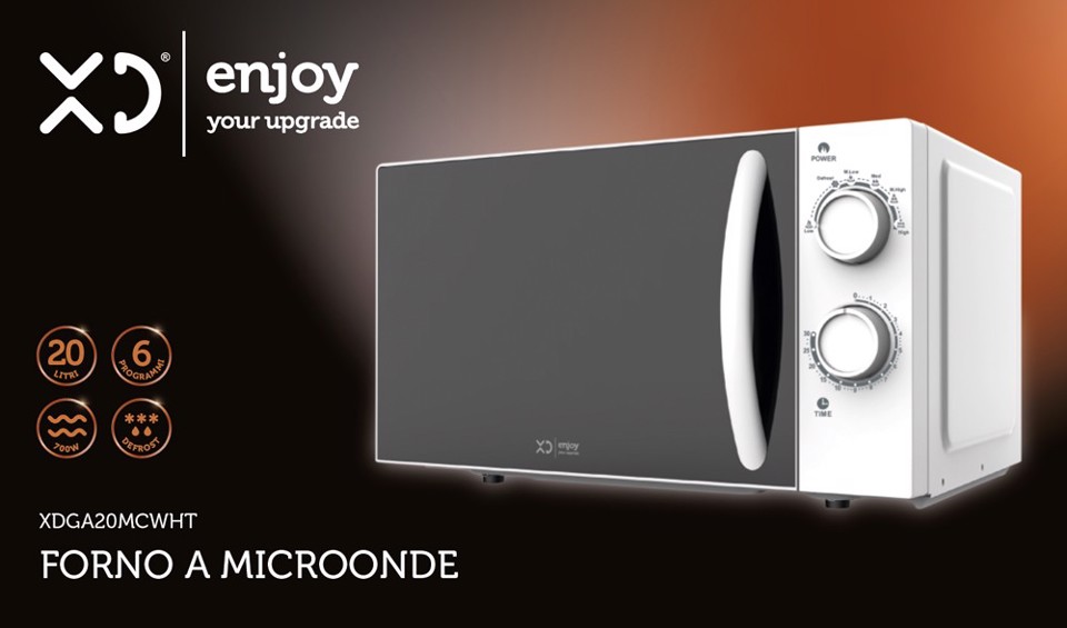 XD Enjoy XDGA20MCWHT forno a microonde Superficie piana Solo microonde 20 L 700 W Bianco