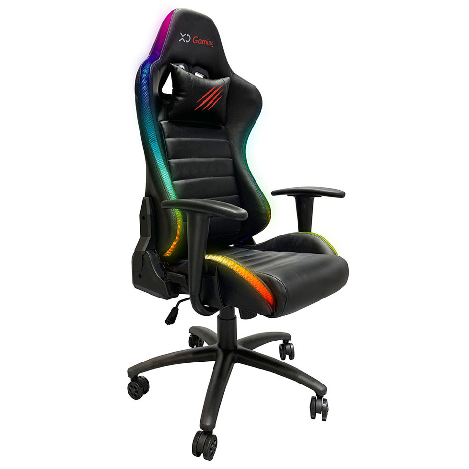 XD Enjoy XDGC015 poltrona gaming Seduta imbottita Nero, sedia gaming con led e usb