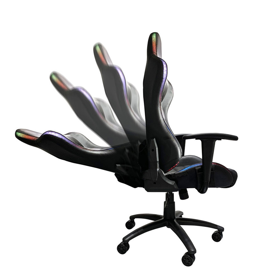 XD Enjoy XDGC015 poltrona gaming Seduta imbottita Nero, sedia gaming con led e usb