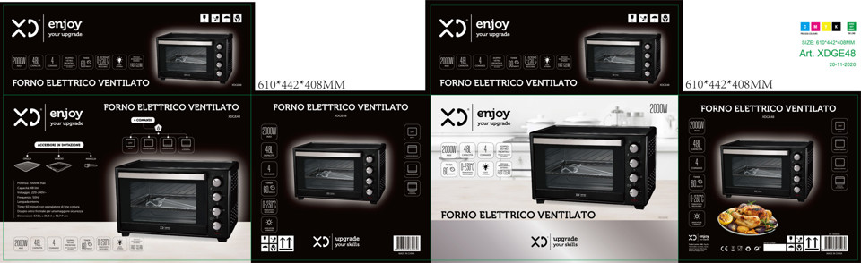 XD Enjoy XDGE48 forno 48 L 2000 W Nero
