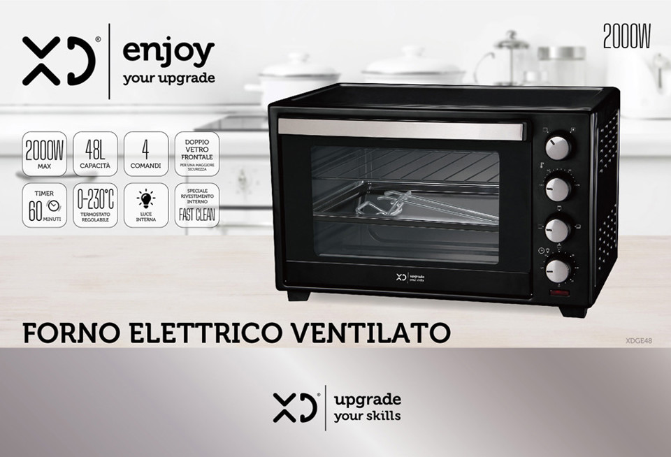 XD Enjoy XDGE48 forno 48 L 2000 W Nero