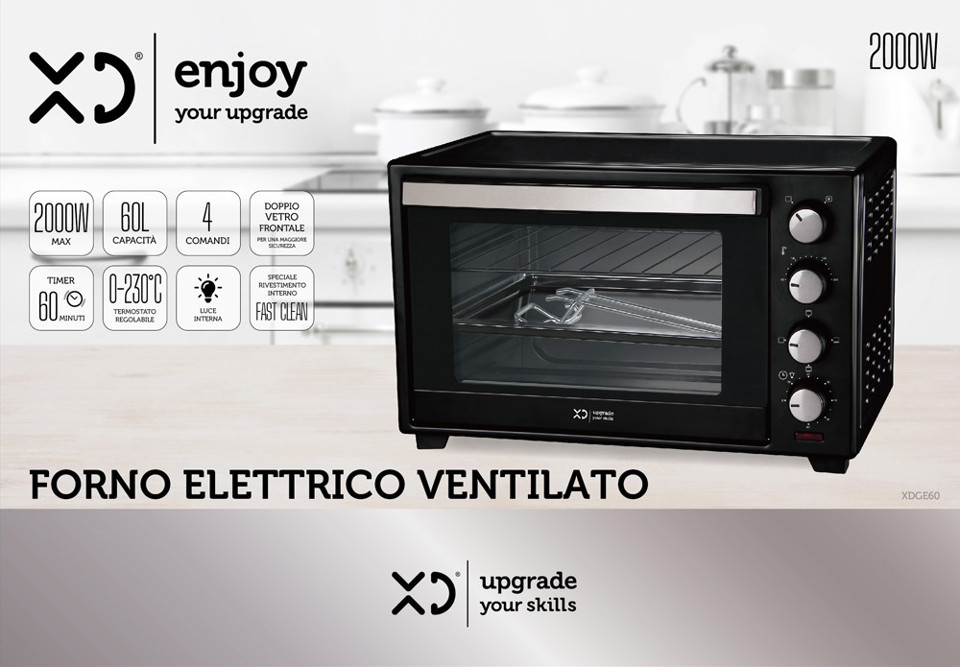 XD Enjoy XDGE60 forno 60 L 2000 W Nero