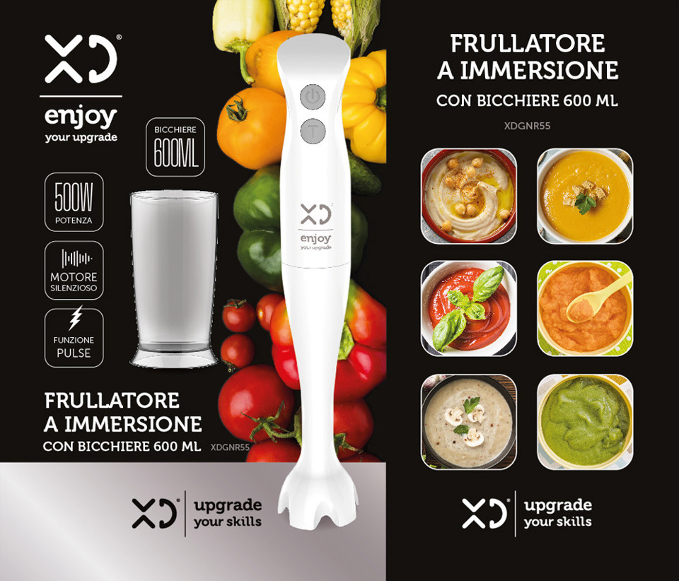 XD Enjoy XDGNR55 frullatore 0,6 L Frullatore ad immersione 500 W Bianco