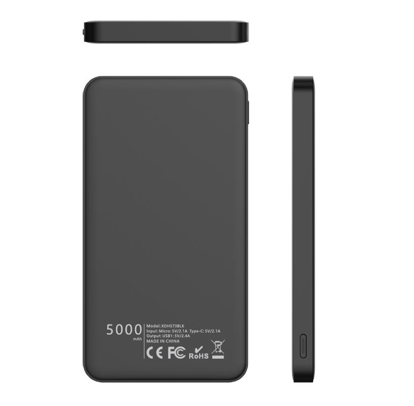 XD Enjoy XDH573BLK batteria portatile Ioni di Litio 5000 mAh Nero
