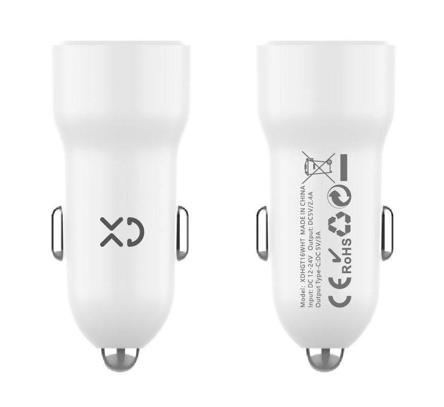 XD Enjoy XDHGT16WHT Caricabatterie per dispositivi mobili Bianco Auto XD Enjoy XDHGT16WHT Caricabatterie per dispositivi mobili Bianco Auto