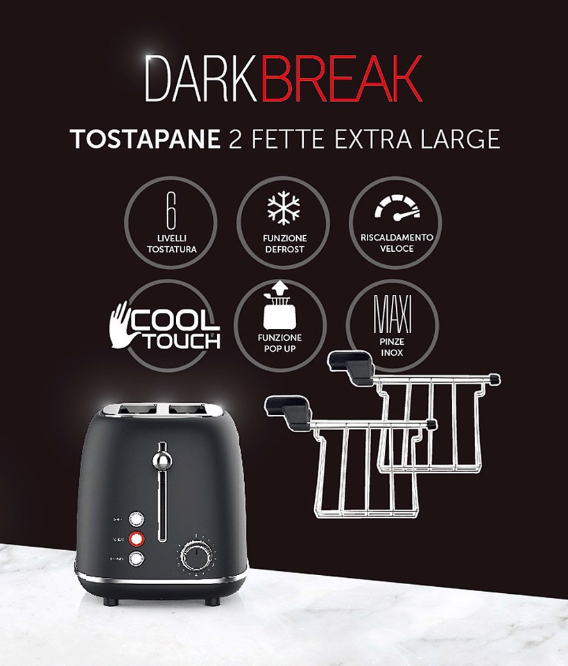 XD Enjoy XDHL330DRK tostapane 2 fetta/e 685 W Nero