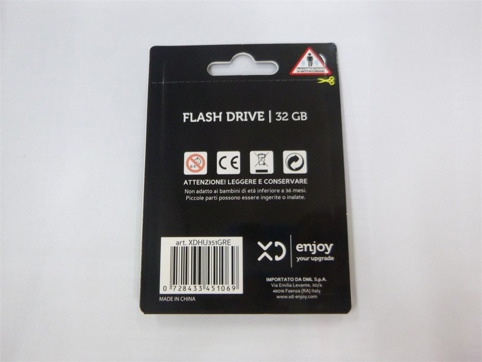 XD Enjoy XDHU351GRE unità flash USB 32 GB USB tipo A 3.0 Nero