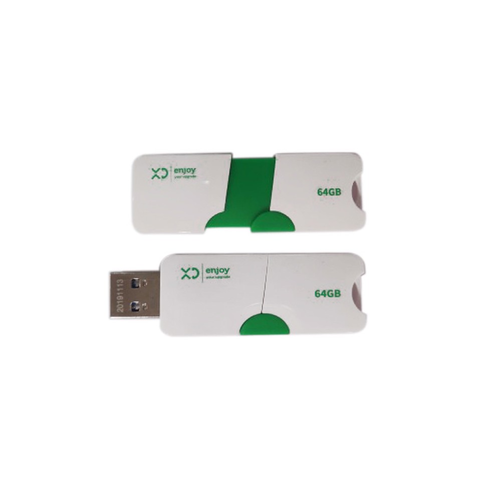 XD Enjoy XDHU905GRE unità flash USB 64 GB USB tipo A 3.0 Verde, Bianco