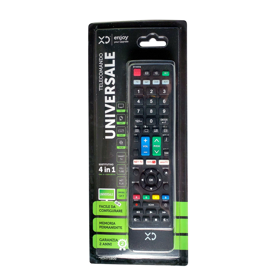 XD Enjoy XDHY5800 telecomando Universale Nero