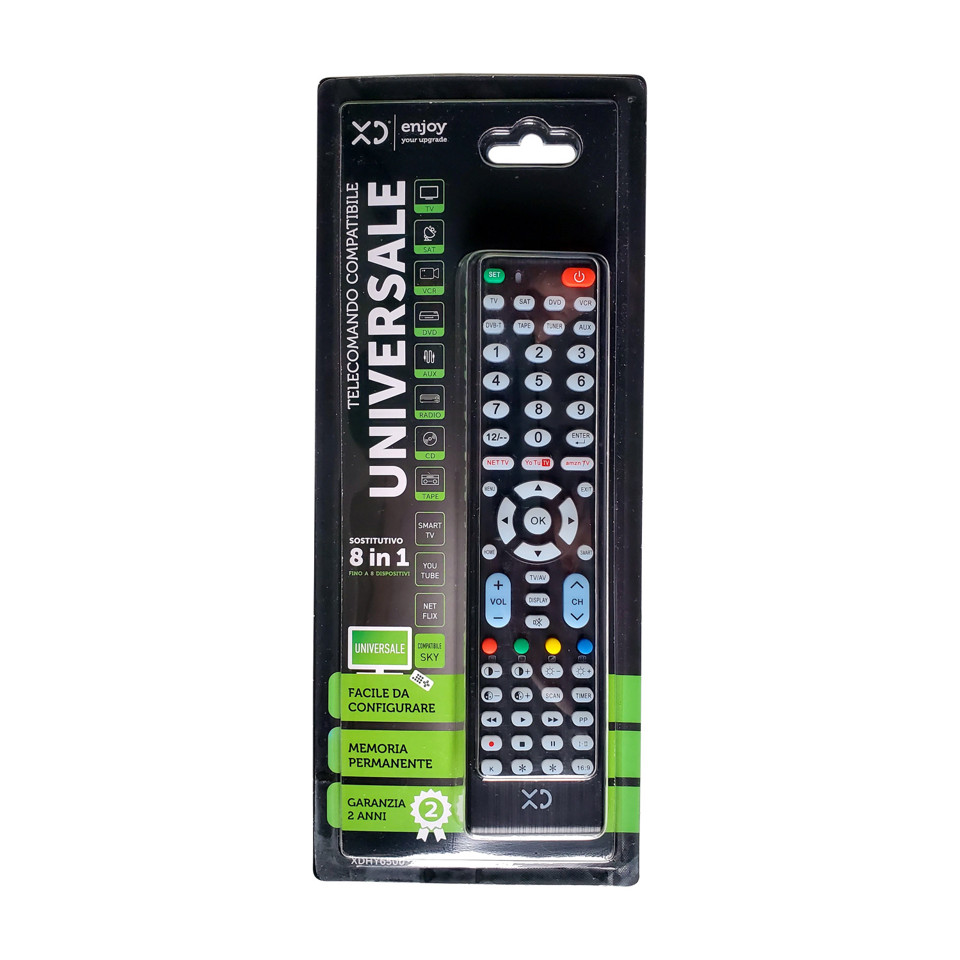 XD Enjoy XDHY6500 telecomando Universale Nero