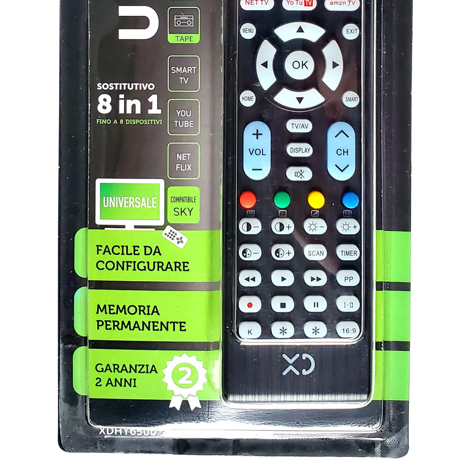 XD Enjoy XDHY6500 telecomando Universale Nero