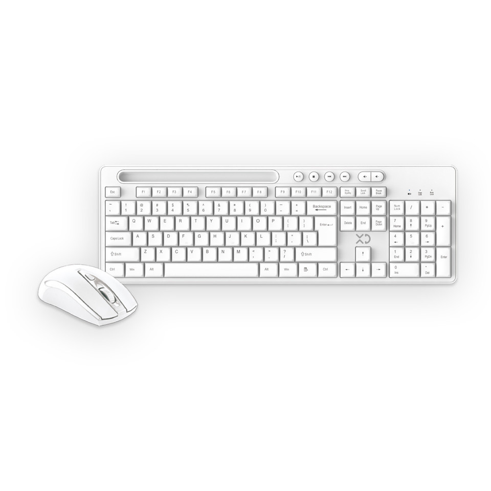XD Enjoy XDKB266WHT tastiera RF Wireless QWERTY Bianco XD Enjoy XDKB266WHT tastiera RF Wireless QWERTY Bianco