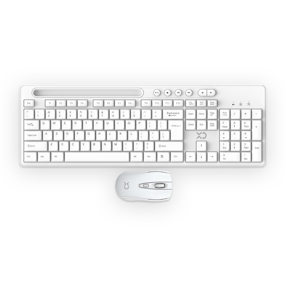XD Enjoy XDKB266WHT tastiera RF Wireless QWERTY Bianco