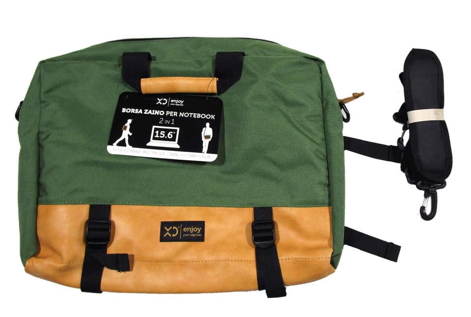 XD Enjoy XDKL1340 borsa per notebook 39,6 cm (15.6") Zaino Verde, Giallo