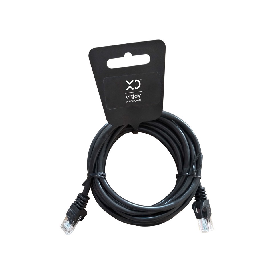 XD Enjoy XDLAN30 cavo di rete Nero 3 m Cat6 XD Enjoy XDLAN30 cavo di rete Nero 3 m Cat6