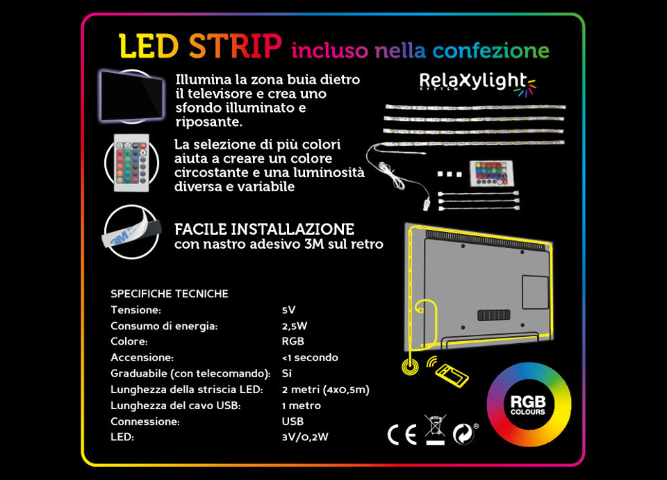 XD Enjoy XDLHTL12N Supporto TV a parete 109,2 cm (43") Nero