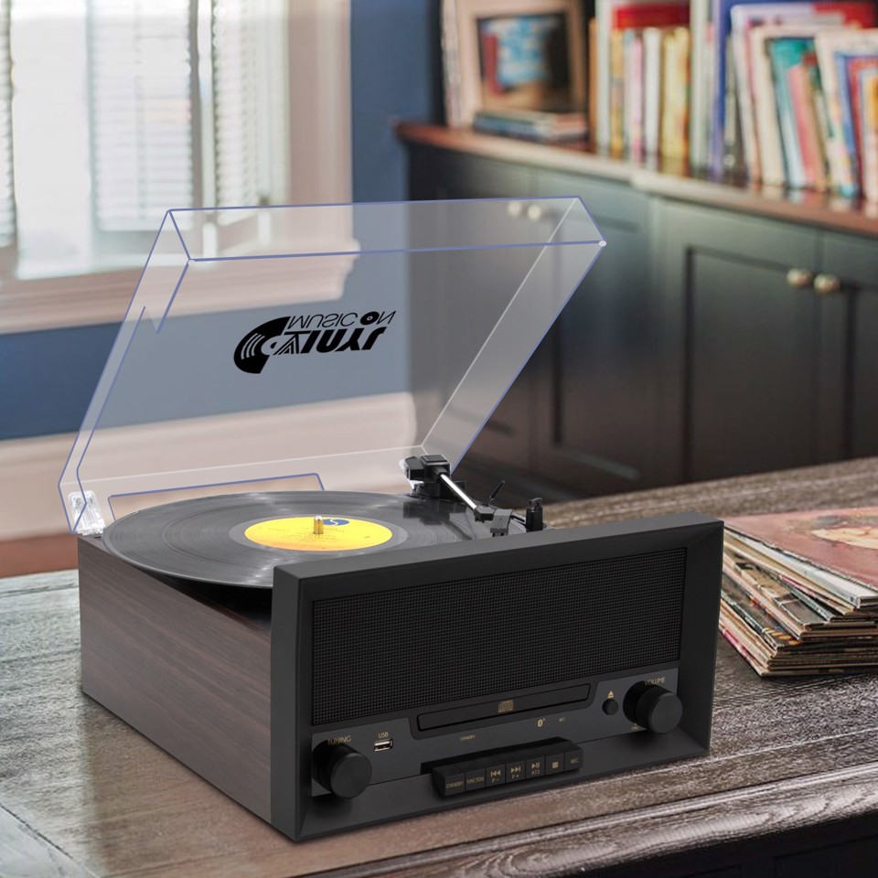 XD Enjoy XDMPK160 piatto audio Nero, Legno