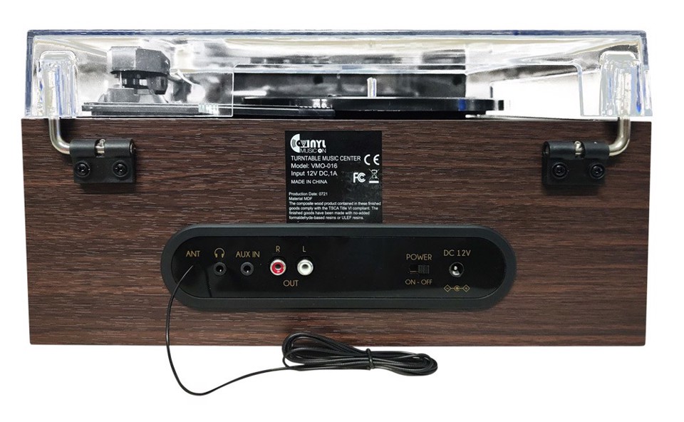XD Enjoy XDMPK160 piatto audio Nero, Legno