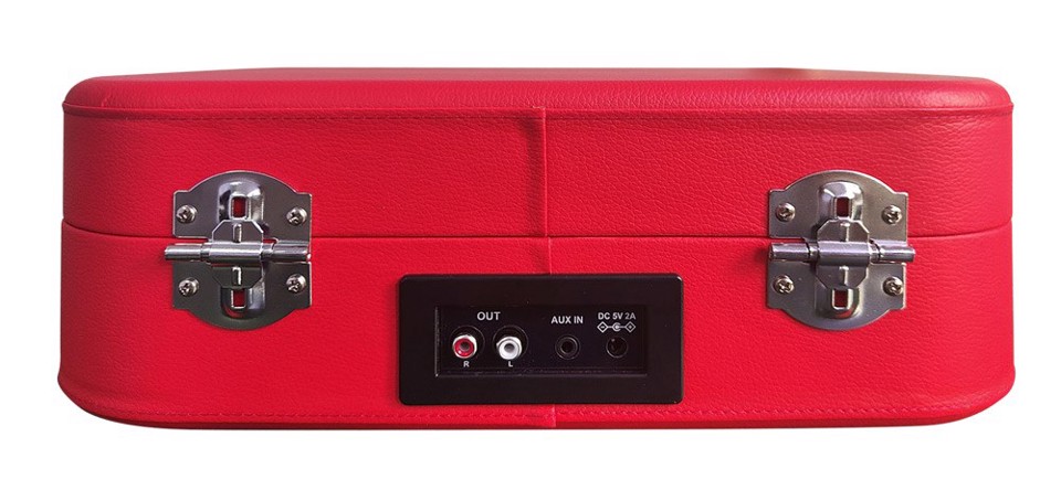 XD Enjoy XDMPK227 piatto audio Giradischi con trasmissione a cinghia Nero, Rosso