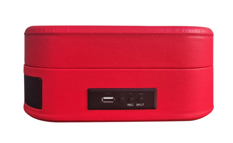 XD Enjoy XDMPK227 piatto audio Giradischi con trasmissione a cinghia Nero, Rosso
