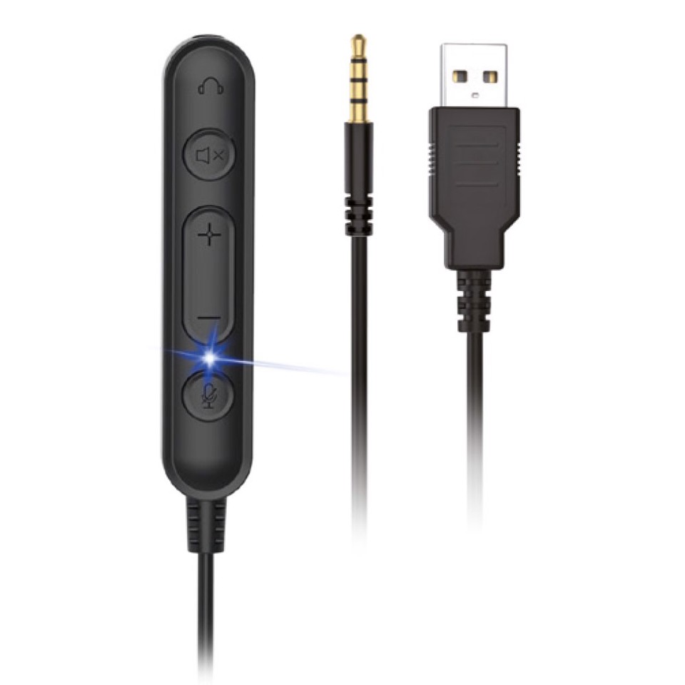 XD Enjoy XDNWB360 cuffia e auricolare Cablato A Padiglione Ufficio USB tipo A Nero