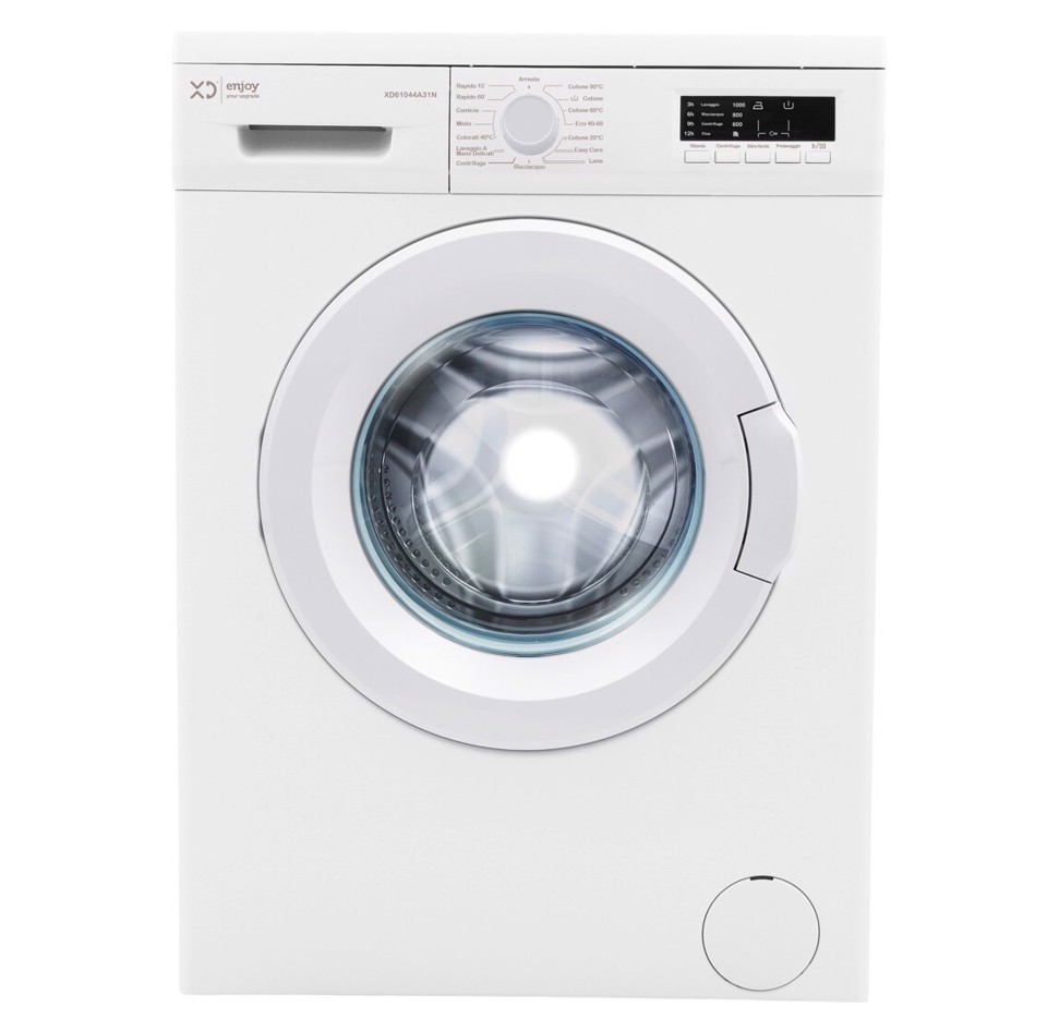 XD Enjoy XDS61041A31N lavatrice Slim Libera installazione Caricamento frontale 6 kg 1000 Giri/min D Bianco XD Enjoy XDS61041A31N lavatrice Slim Libera installazione Caricamento frontale 6 kg 1000 Giri/min D Bianco