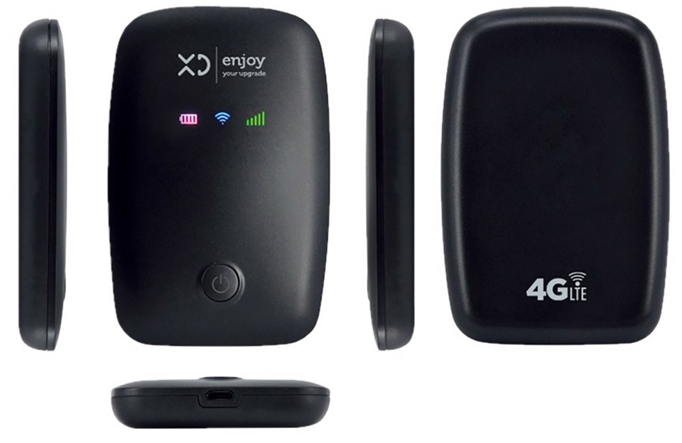 XD Enjoy XDSAPM3 router wireless Banda singola (2.4 GHz) 4G Nero