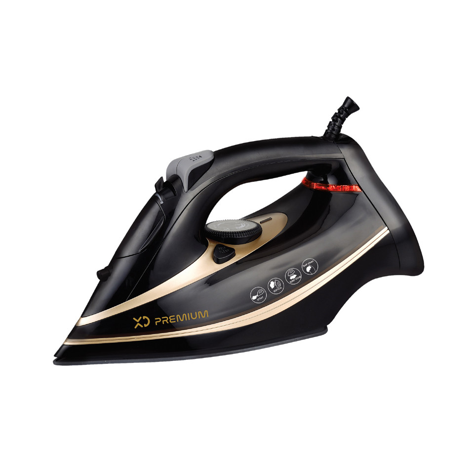 XD Enjoy XDSEA501 ferro da stiro Ferro da stiro a secco e a vapore Ceramica 2200 W Nero, Oro XD Enjoy XDSEA501 ferro da stiro Ferro da stiro a secco e a vapore Ceramica 2200 W Nero, Oro