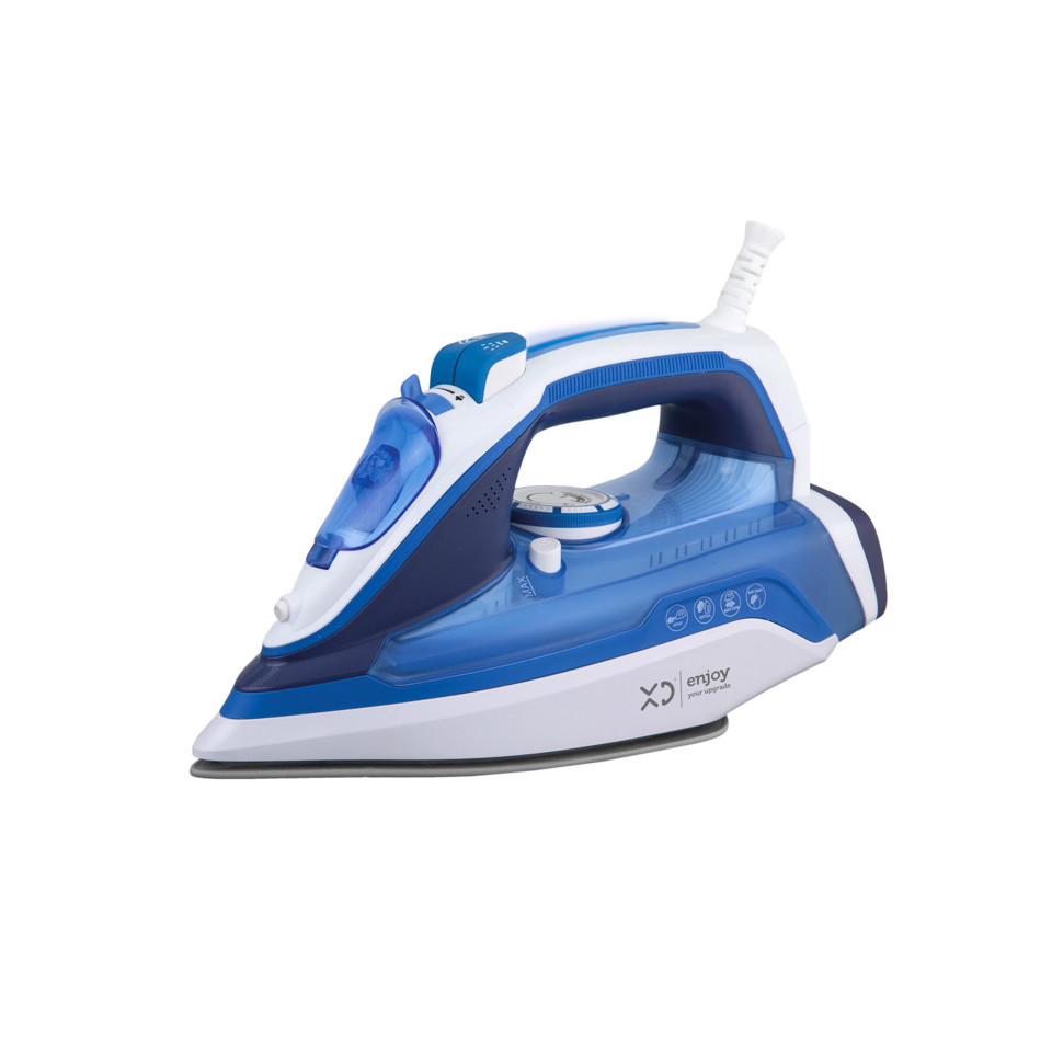 XD Enjoy XDSEA603 ferro da stiro Ferro da stiro a secco e a vapore Acciaio inossidabile 2200 W Blu, Bianco