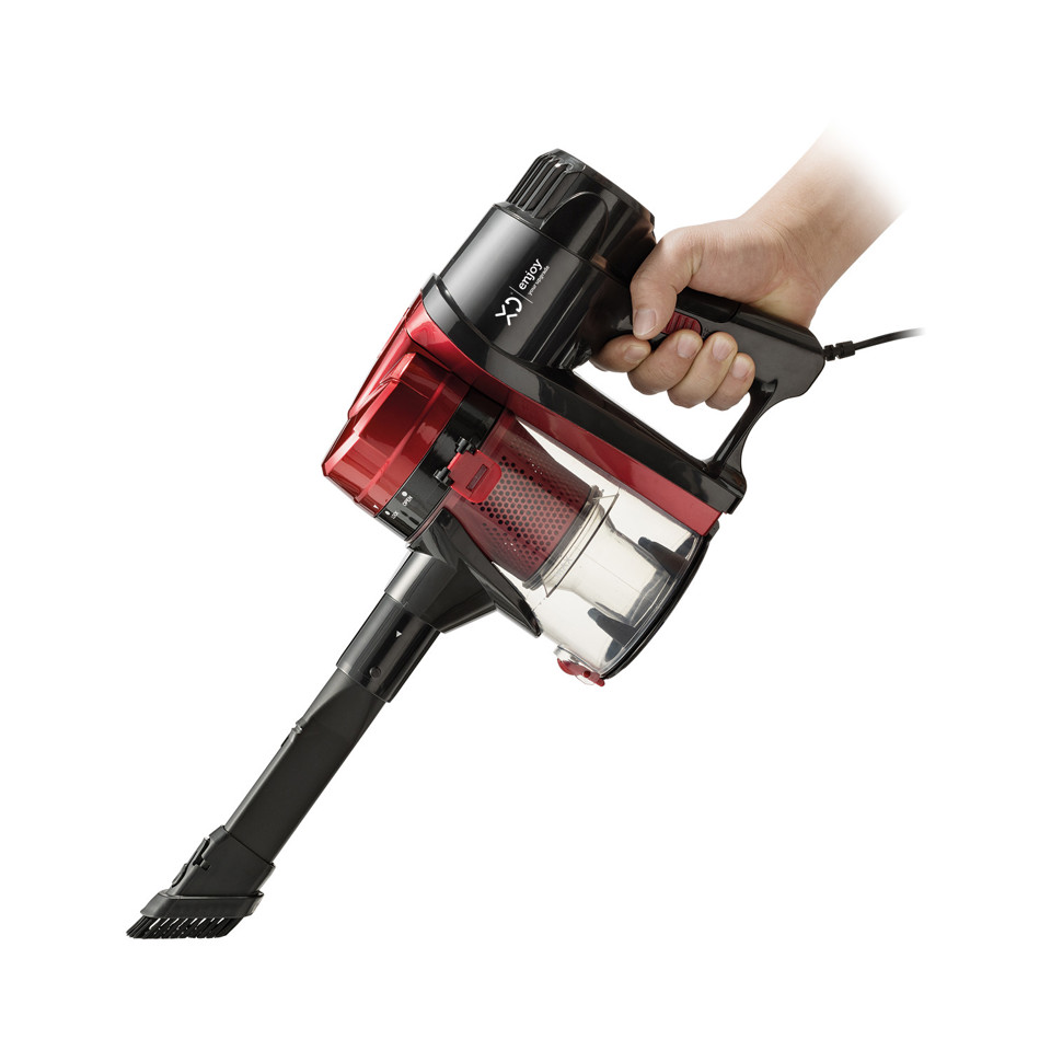XD Enjoy XDSU887 aspirapolvere con filo Nero, Rosso Senza sacchetto