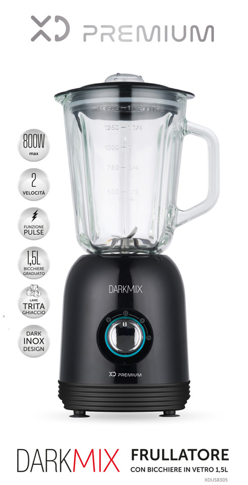 XD Enjoy XDUS8305 frullatore 1,5 L Frullatore da tavolo 800 W Nero