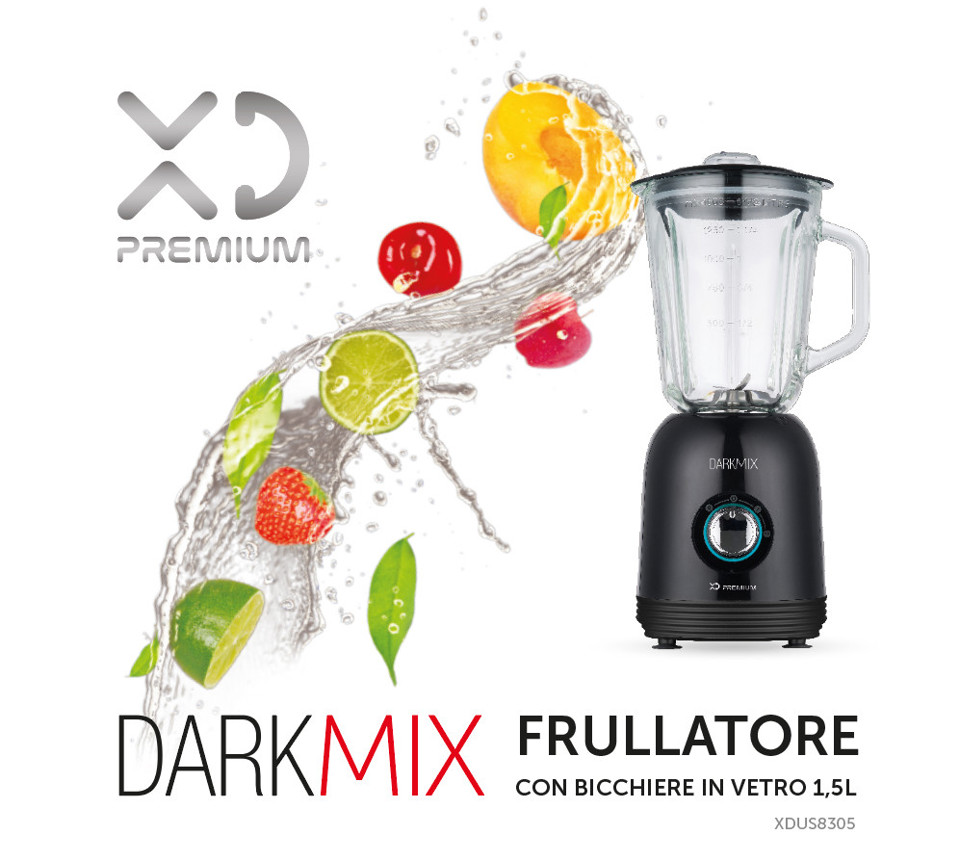 XD Enjoy XDUS8305 frullatore 1,5 L Frullatore da tavolo 800 W Nero