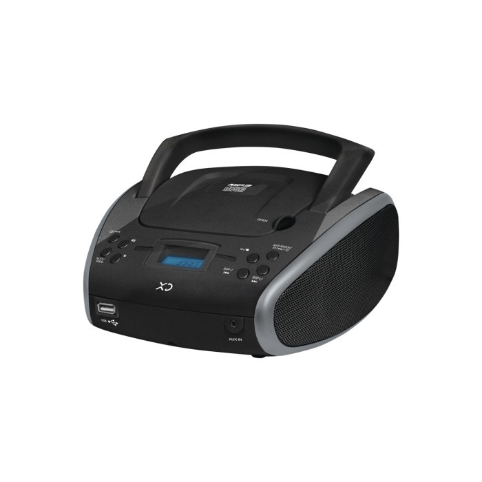 XD Enjoy XDUSB913PGRY lettore CD Lettore CD portatile Nero, Grigio