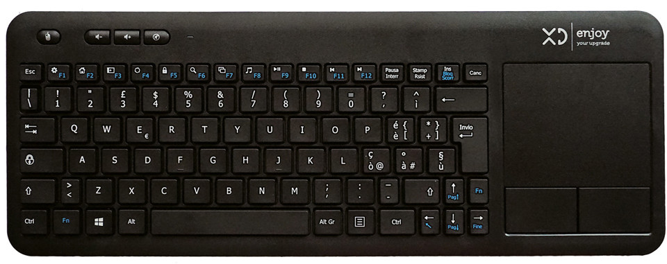 XD Enjoy XDWK2036 tastiera RF Wireless QWERTY Nero XD Enjoy XDWK2036 tastiera RF Wireless QWERTY Nero