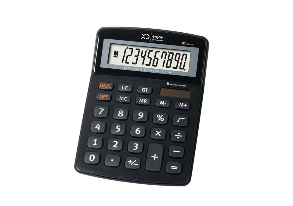 XD Enjoy Calcolatrice Da Tavolo, Display LCD a 10 cifre XDKC502
