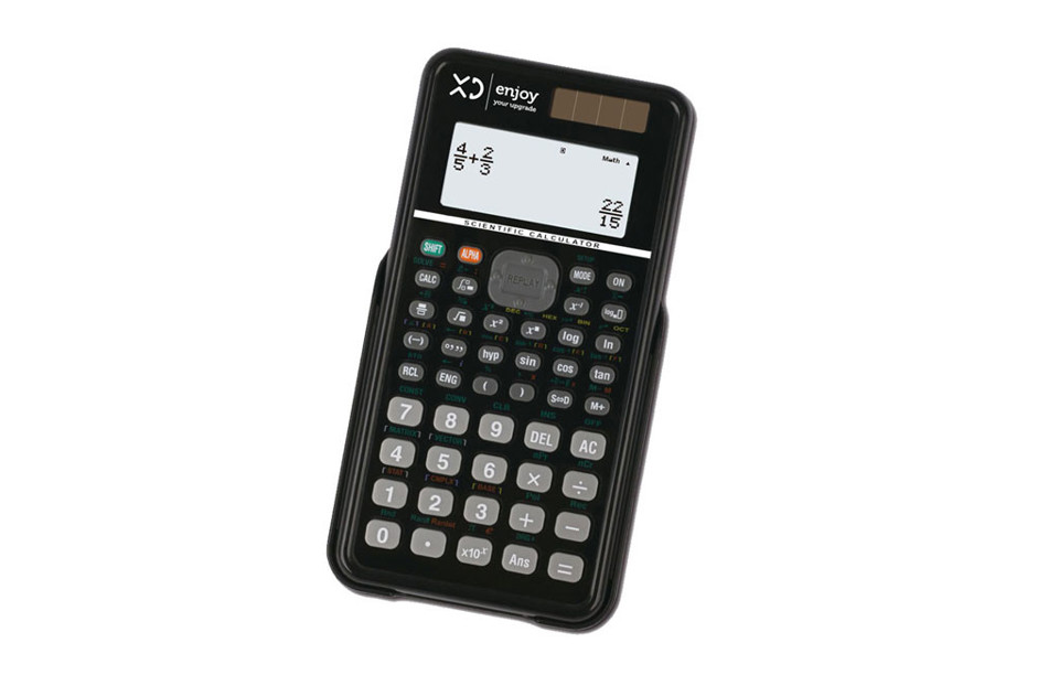 XD Enjoy Calcolatrice Scientifica , 10+2 Cifre , 417 Funzioni , Big Display LCD (52.5 x 25 mm) XDKCS991