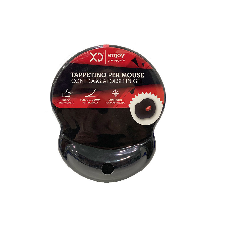 XD Enjoy Tappetino Mouse In Gel Black XDMP05