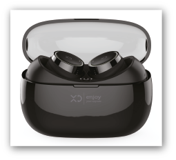 XD Enjoy Dual Mini Earbuds New Version Blk XDT50